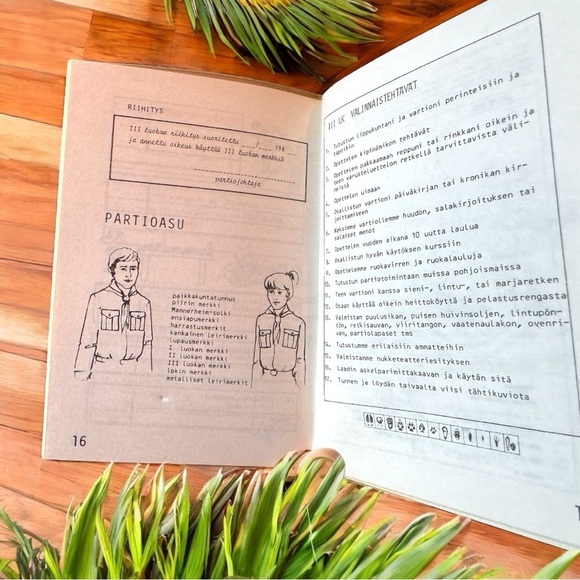 VINTAGE Finnish Scout Achievement Book | PARTIOLAISEN SUORITUSKIRJA - Retro - Picture 3 of 8